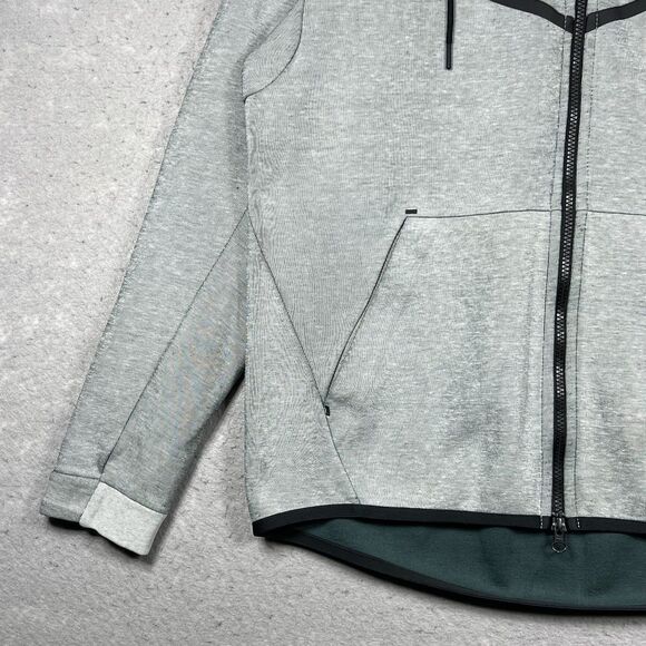 Nike Tech Fleece Hoodie Windrunner Full Zip Jacket Men’s Large Gray 885904-006 - Picture 6 of 15